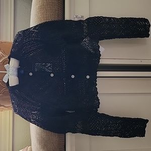 Polo Ralph Lauren cardigan size 4/4T black kt3